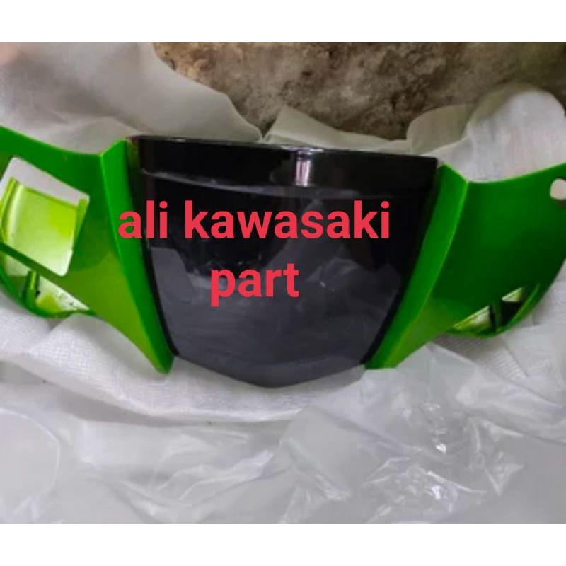 batok stang depan hijau metalik zx130 zx 130 original