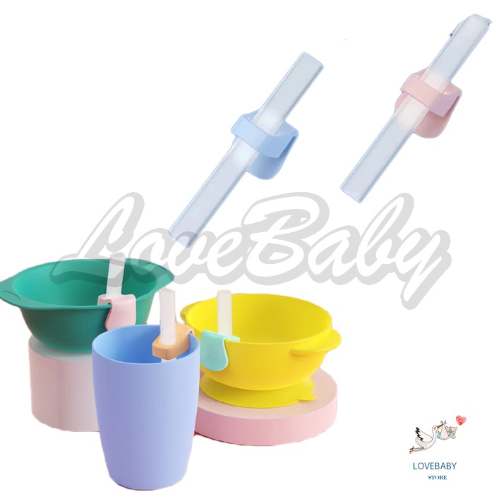 [1KG 81PCS] LBS Sedotan Straw Clip / Clip and Straw Sedotan Anak / Sedotan Gelas Silikon