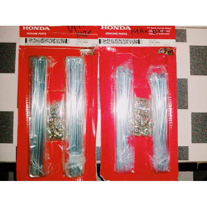 original jari jari jeruji velg depan belakang honda gl pro gl max megapro ORI