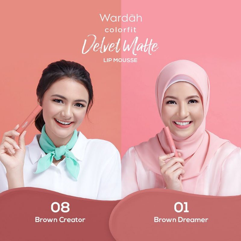 Wardah Colorfit Velvet Matte Lip Mousse 4g/Lipcream Wardah