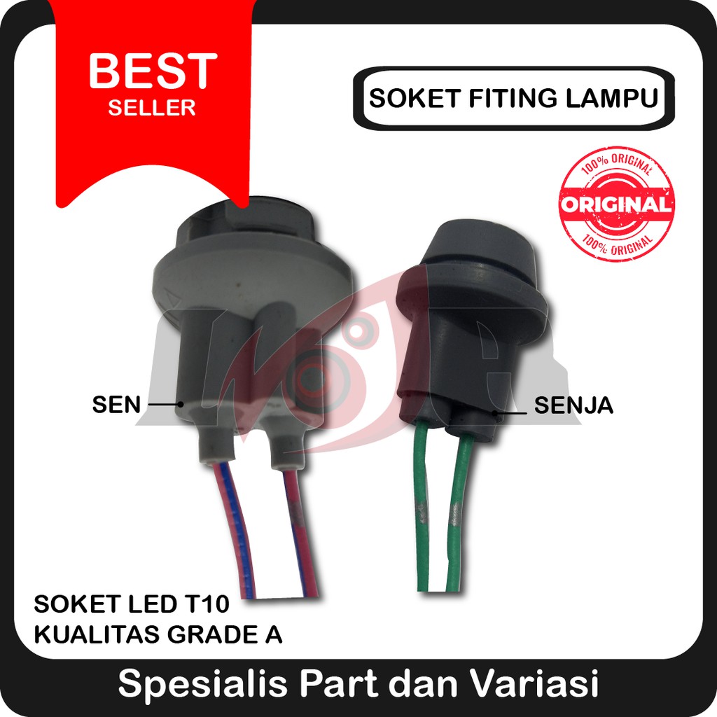 Soket Fiting Lampu Motor Senja Sen T10