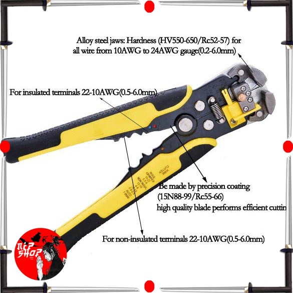 Vastar Tang Kabel Multifungsi Wire Cutter Pliers - MT-103 - Yellow