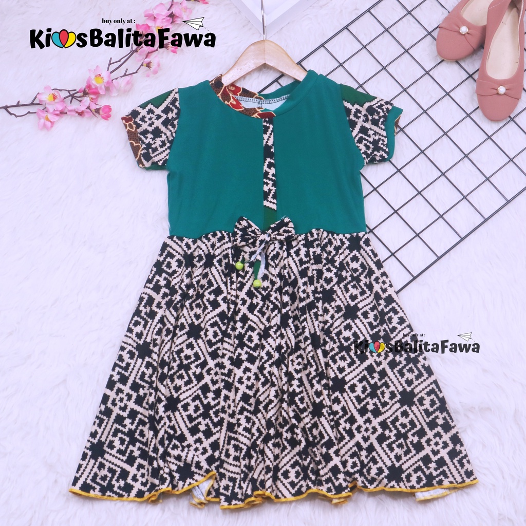 Dress Pita uk 2-3 Tahun / Dres Lengan Anak Perempuan Murah Baju Gaun Pesta Kids Adem Harian