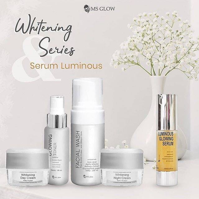 Ms Glow Paket Luminous Dan Serum Luminous - Mencerahkan kulit wajah - Paket Hemat Ms Glow - Penghila