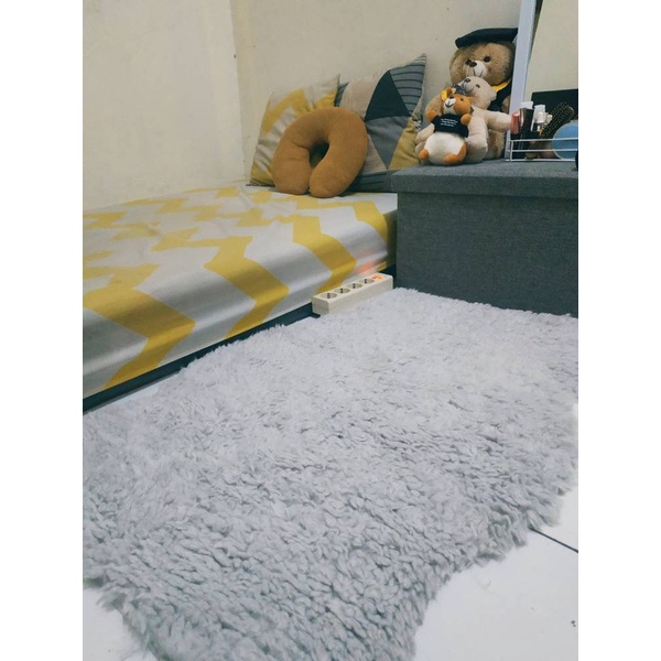 TIKAR-KARPET- KARPET BULU DOMBA UK 200X100 -KARPET-TIKAR.