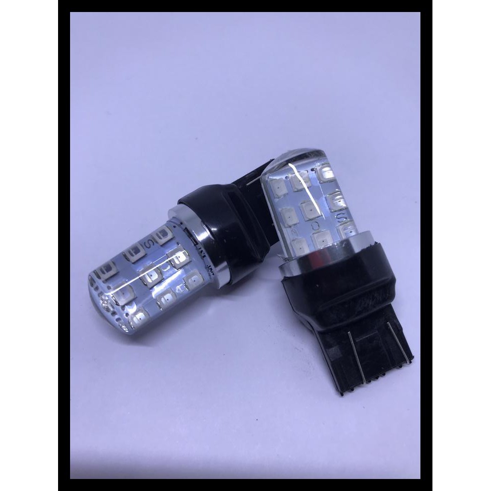 PROMO Lampu Rem Led T20 Jelly 18 Led Strobo Kedip - Putih