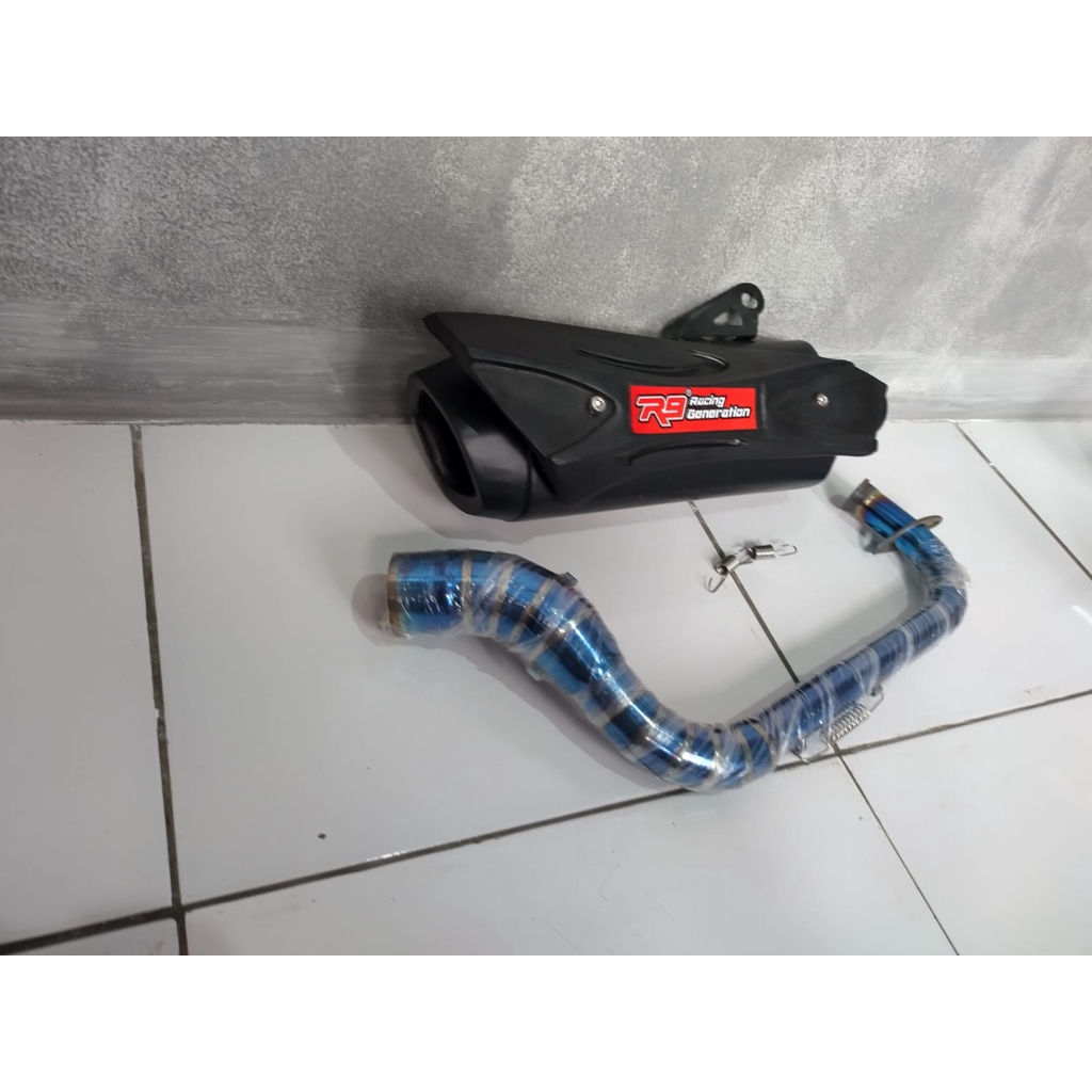 KNALPOT RACING R9 MISANO NMAX AEROX PCX150 VARIO110 125 150 DLL SUARA BASS ADEM