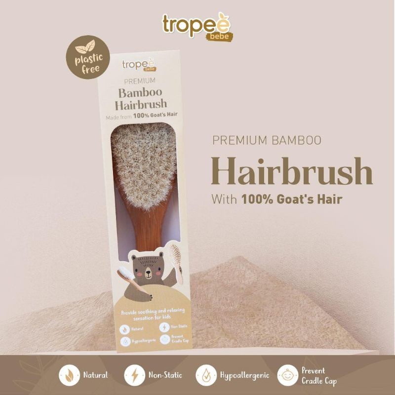 Tropee Bebe - Premium Hairbrush &amp; Comb Set