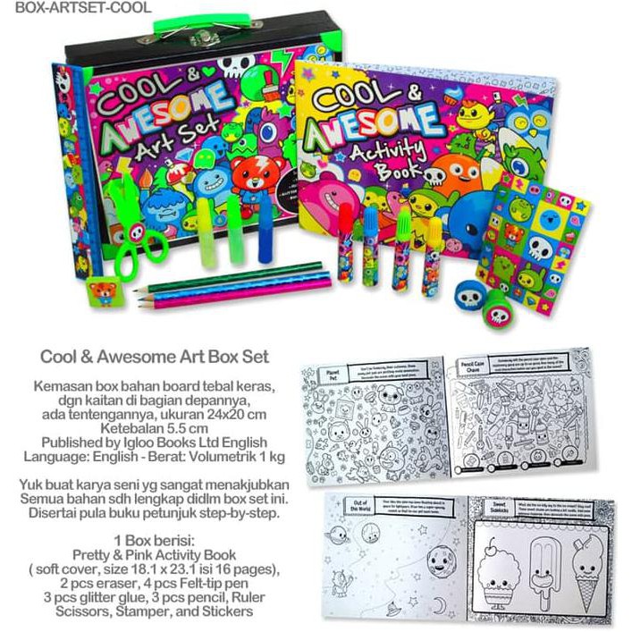 

Cool & Awesome Art Box Set/Kado Anak/Kado Buku/Kado Unik