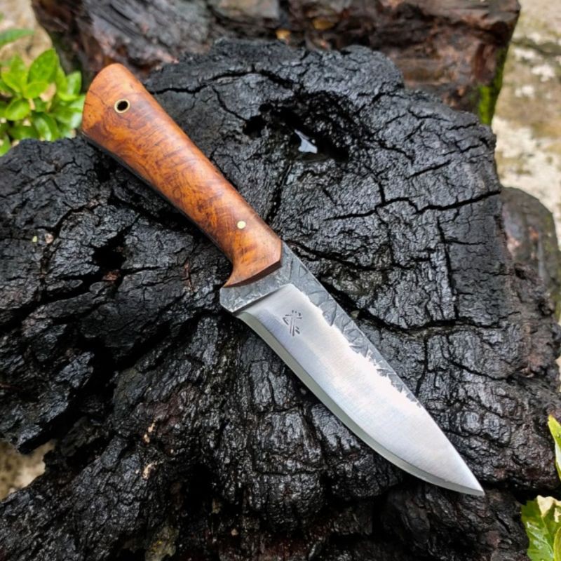 Alat pisau Bushcraft survival Heavy duty fulltang keman knive knife Not Esee ka bar
