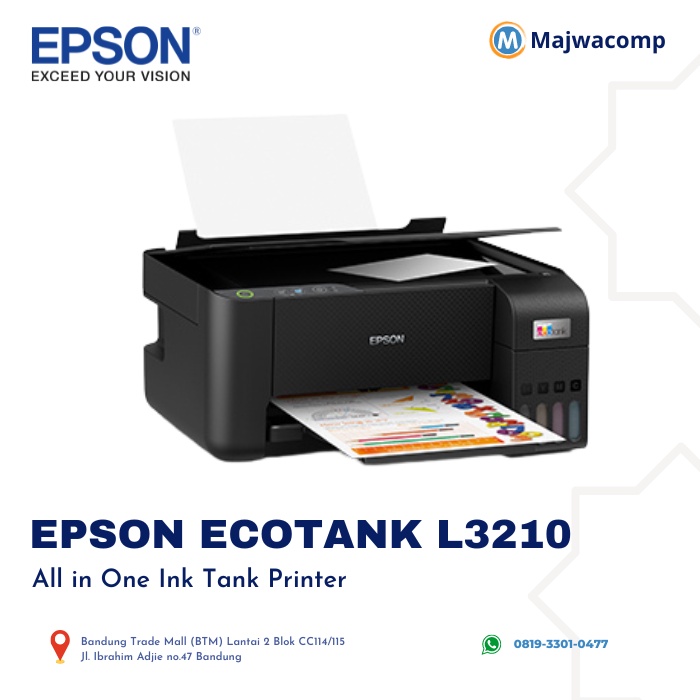 Printer EPSON L3210 Untuk Notaris/ PPAT (A3 LIPAT) PRINT SCAN COPY