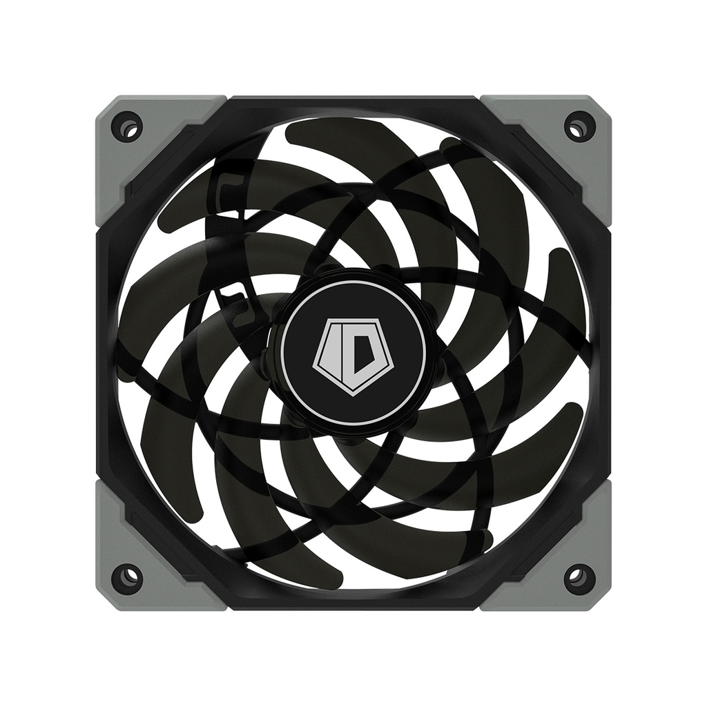 ID-Cooling NO-12015-XT | 120mm Slim PWM Fan Kipas Casing Black Non LED