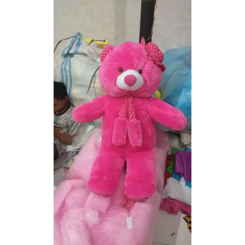 boneka beruang polos size XL 65cm