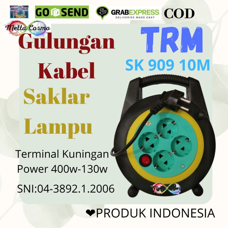 TRM Box Kabel SK 909 10M Roll Cabel 10M,Gulungan Kabel 10M SNI Premium