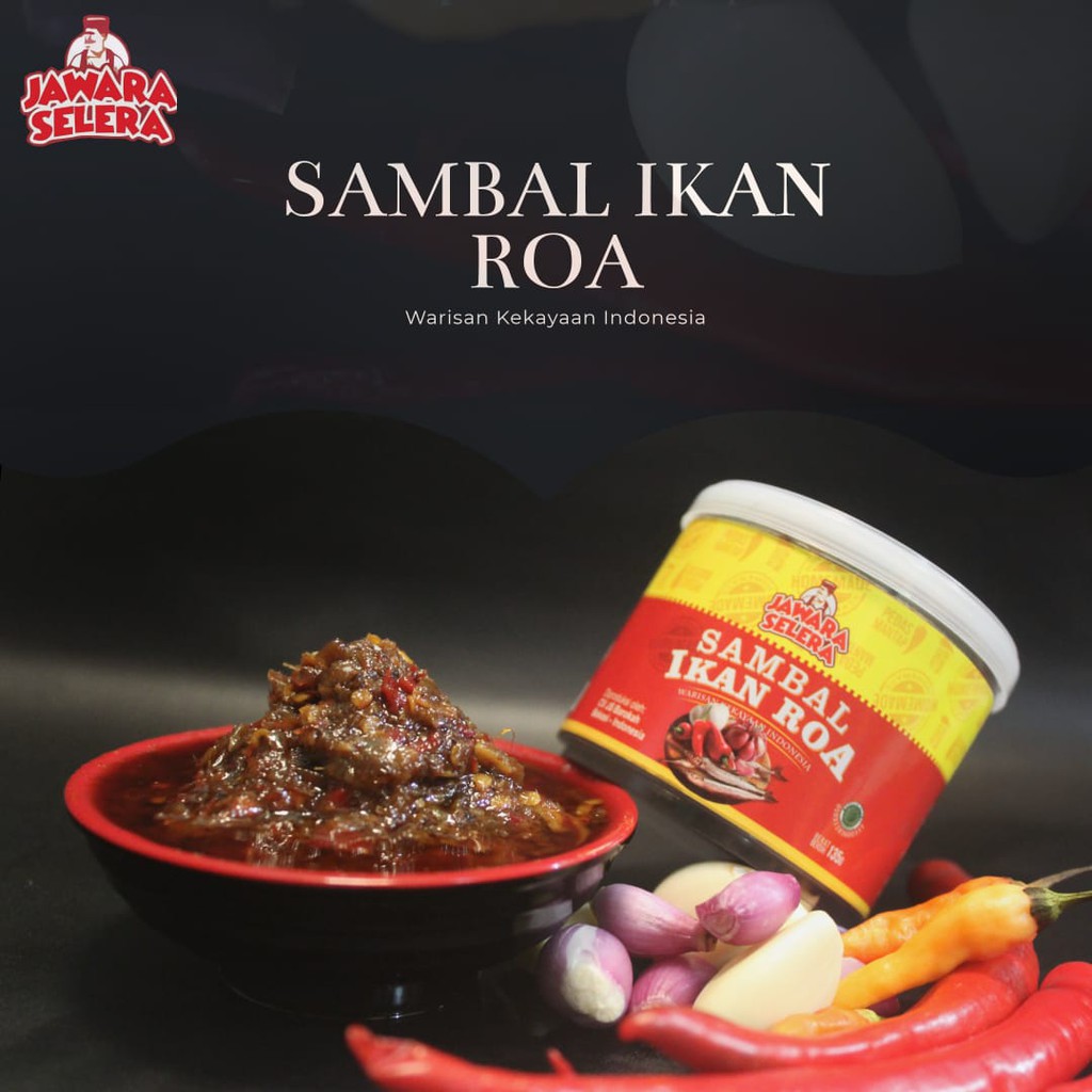 Sambal Ikan Roa Pedas Jawara Selera - 135Gram