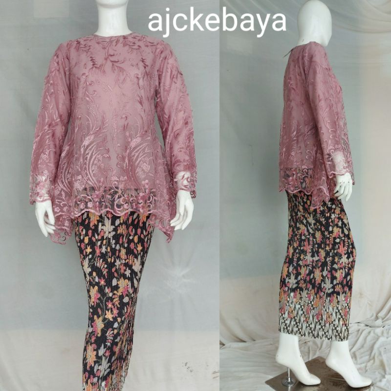 Kebaya / rinjani / Kebaya Tulle / Set Kebaya/Kebaya Modern/Ajc kebaya