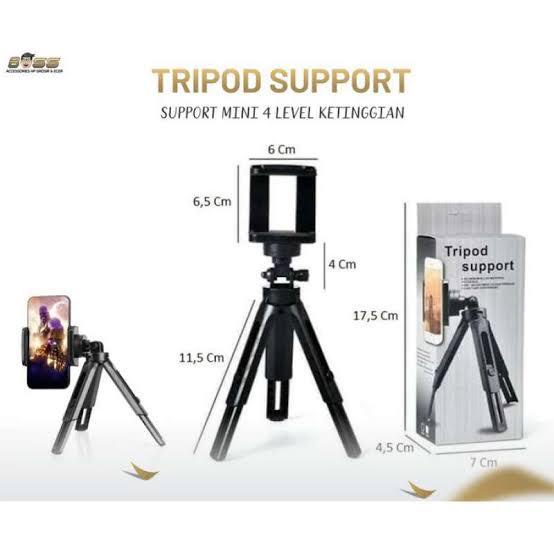 [SO] Tripod Support Warna Hitam Kualitas Mantap