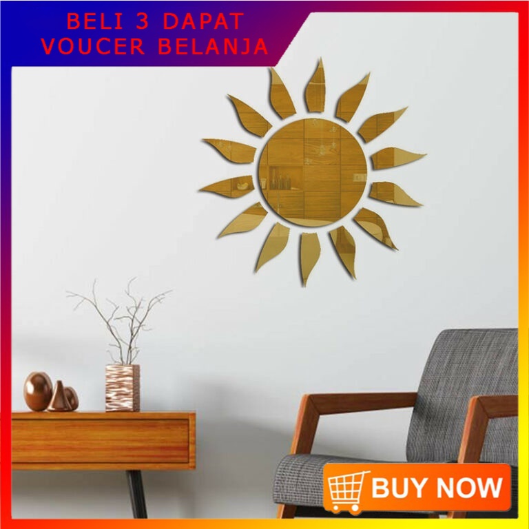 Dekorasi Dinding Stiker Cermin Akrilik