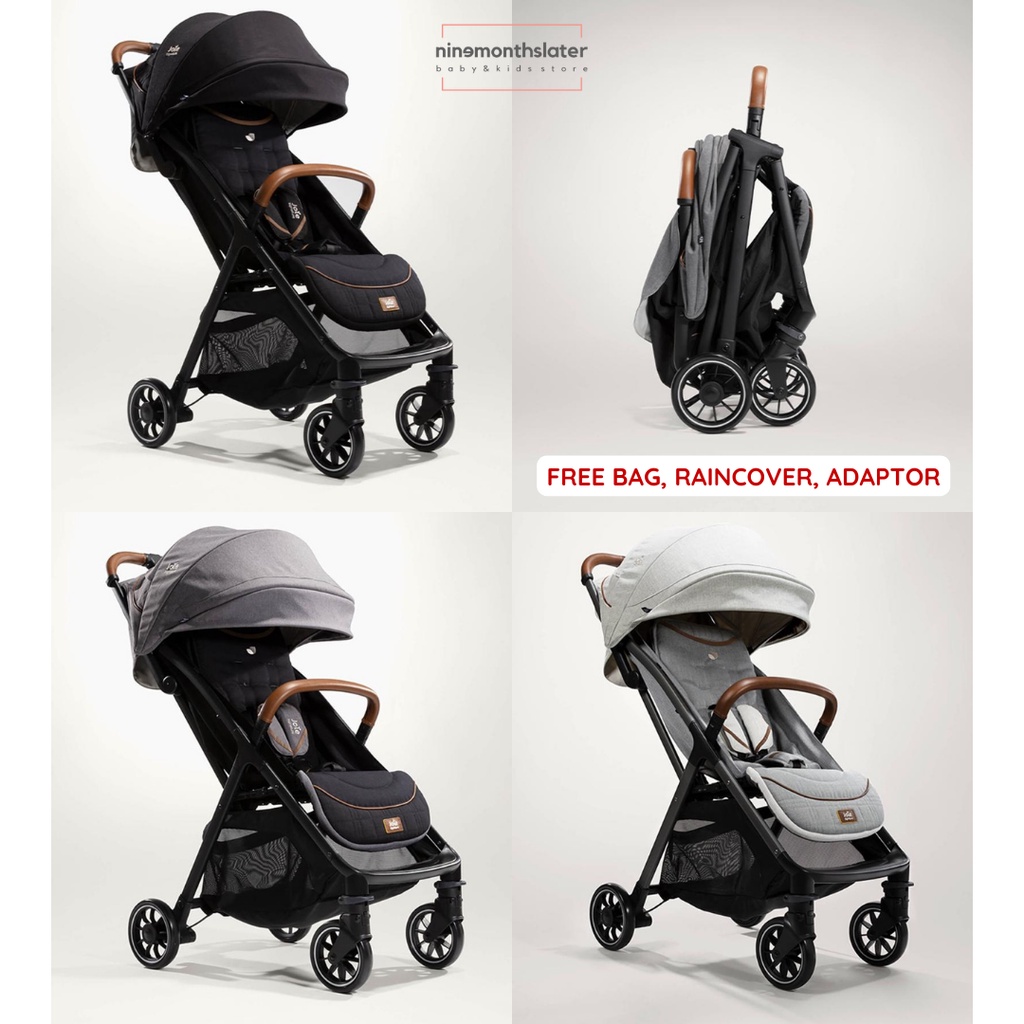 Joie Signature Parcel - FREE BAG Auto Fold Cabin Stroller Kereta Dorong Anak Bayi Kokoh Kuat LightWeight Enteng With Magnetic Buckle