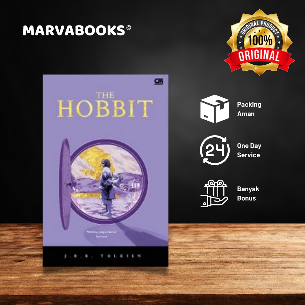 Buku Novel The Hobbit - Cover Baru Original Gramedia