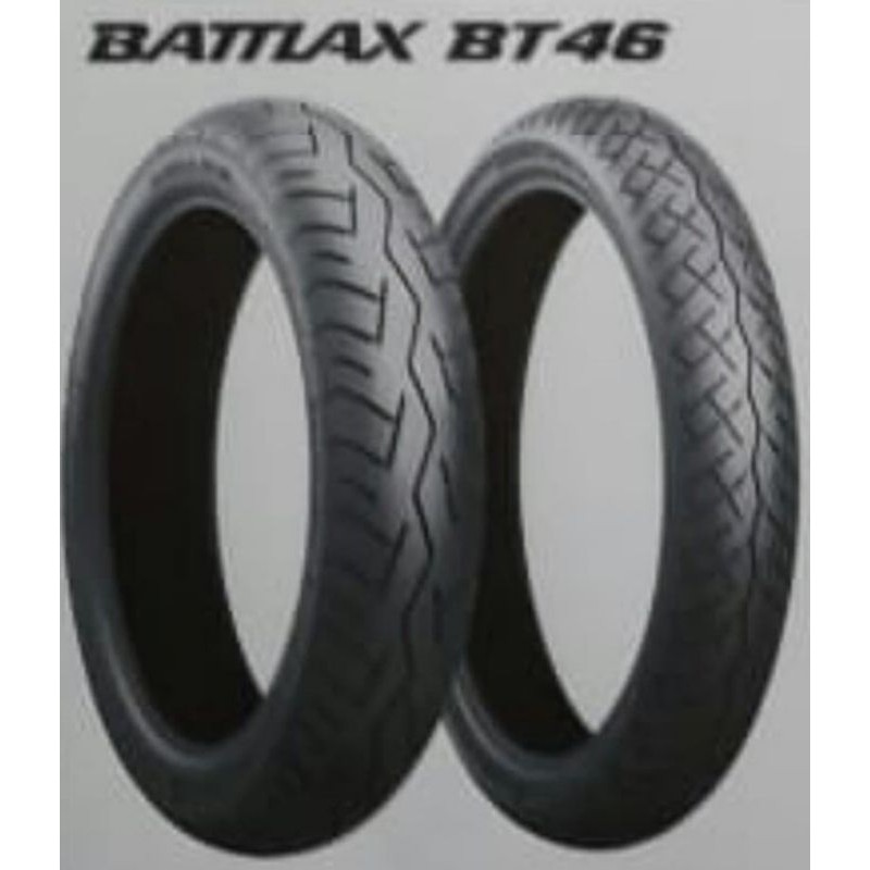 PAKETAN BAN LUAR BATTLAX BRIDGESTONE BT46 UK 110/70-17 DAN 130/70-17