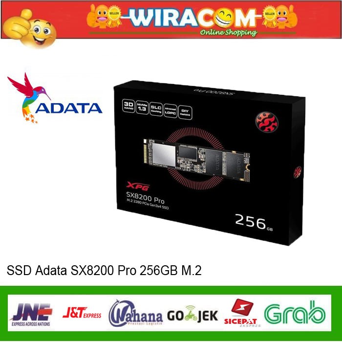 ADATA XPG SX8200 PRO SSD 256GB 256 GB M.2 2280 NVME PCIE GEN3X4