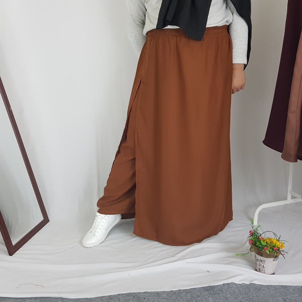 ROK CELANA JUMBO PREMIUM WOLFIS / ROK WOLVIS MUSLIM PANJANG WANITA UP TO 100KG