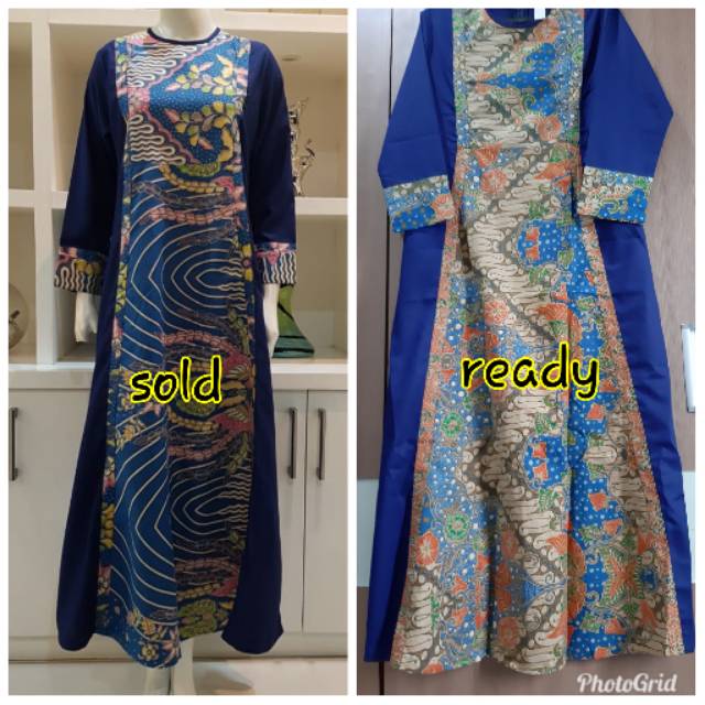 Dress Gamis Batik Kombinasi Toyobo by edness kayla