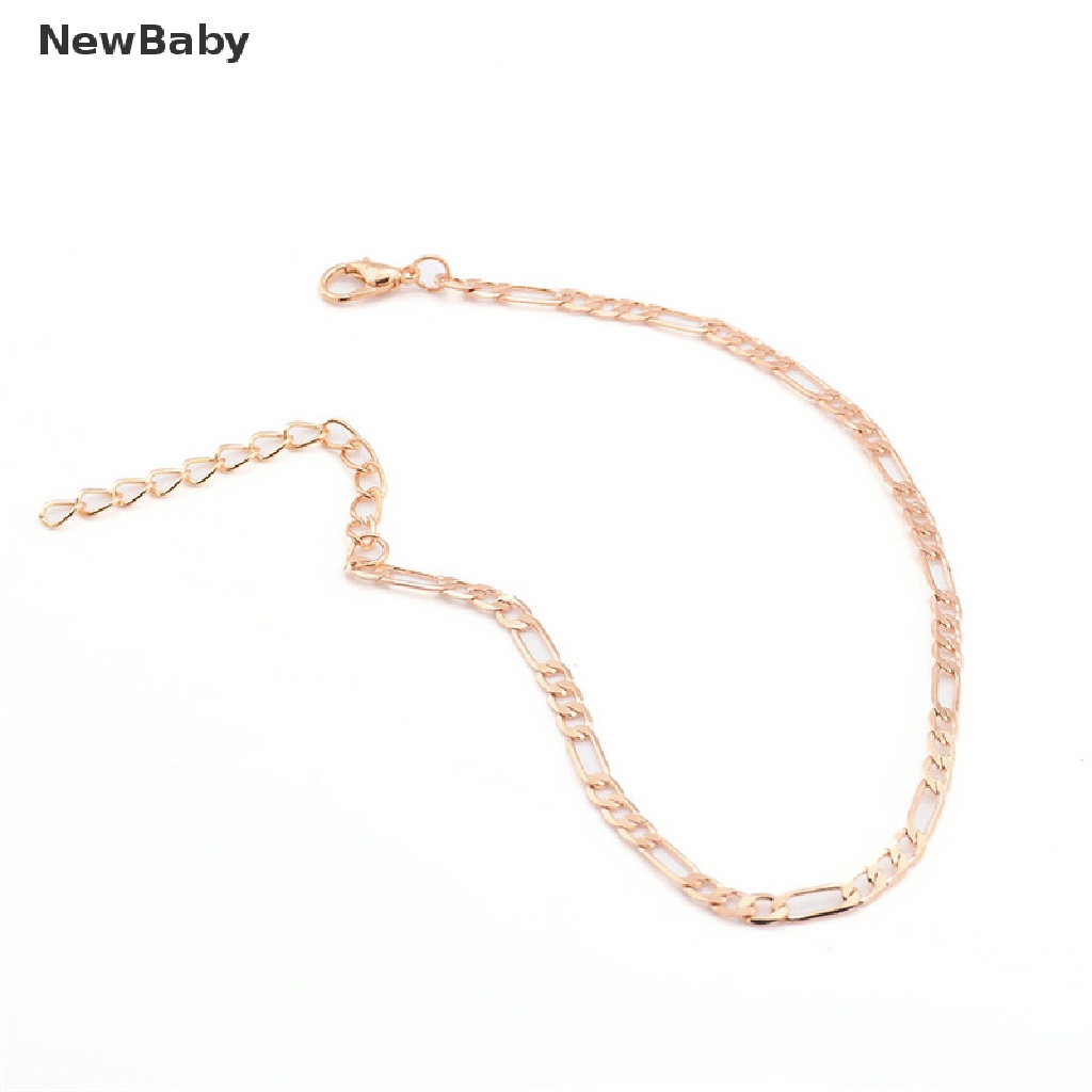 NewBaby 1 Pcs Fashion Gold Silver Plated High Quality Ankle Chain Anklet Foot Jewelry ID