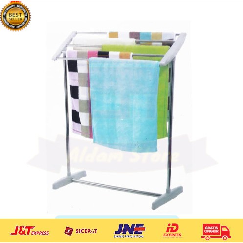 Aldam - Jemuran Baju Besi Portable Gantungan Pakaian Minimalis