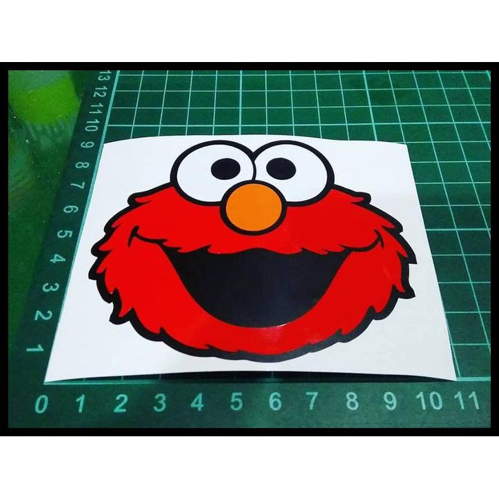 

CUTTING STICKER KEPALA ELMO MERAH 11X9CM