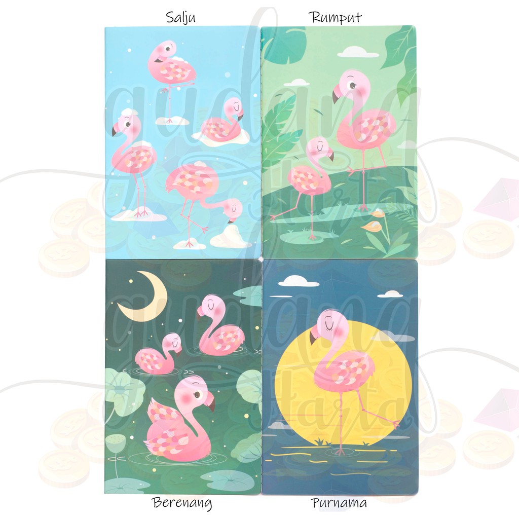 Notebook Flamingo Buku Tulis Catatan Note Book Lucu Unik GH 308051