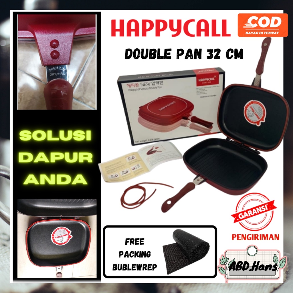 (ABD) Peralatan Rumah Tangga Pemanggan Happy Call Double Pan 32 cm / peralatan perlengkapan dapur el
