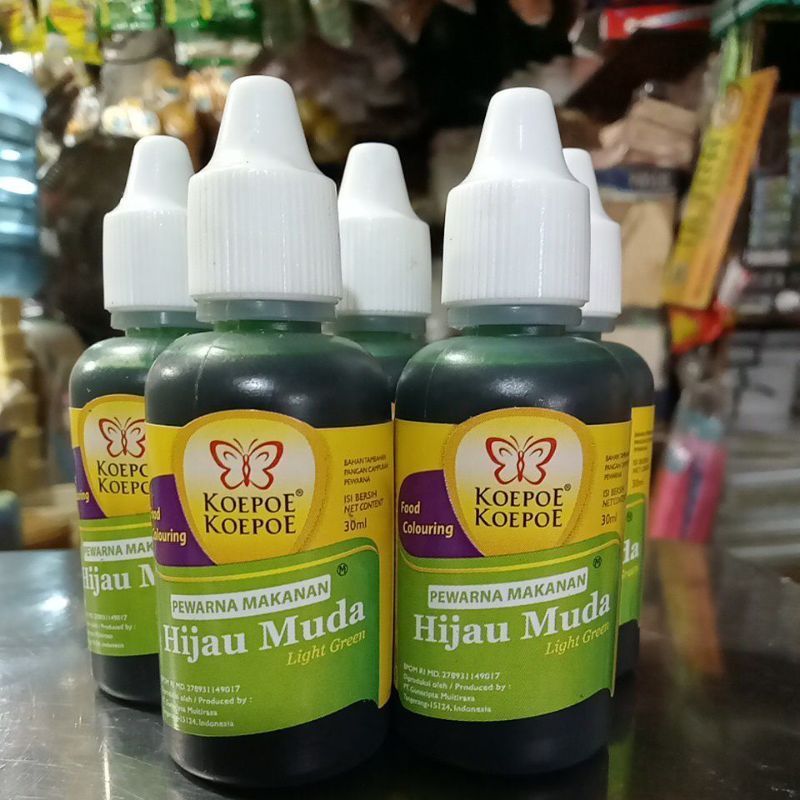 

Pewarna Hijau Muda/Sepuhan Hijau Muda 30ml