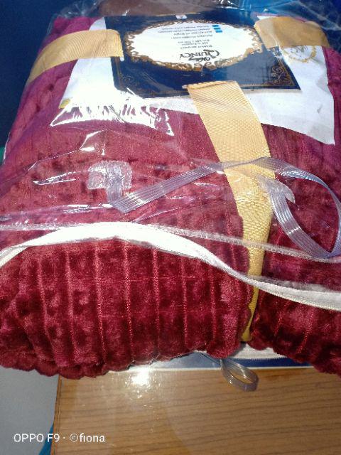 Selimut Bulu Polos Vallery Quincy Halus Lembut Panjang Ukuran 160x200 Dewasa Murah - Ijn Plaza