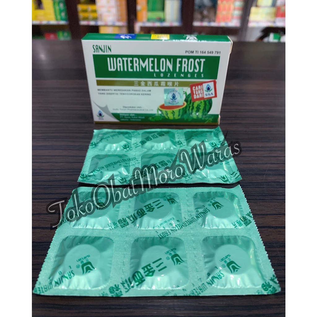 

Sanjin Watermelon Frost Lozenges - Permen sakit tenggorokan