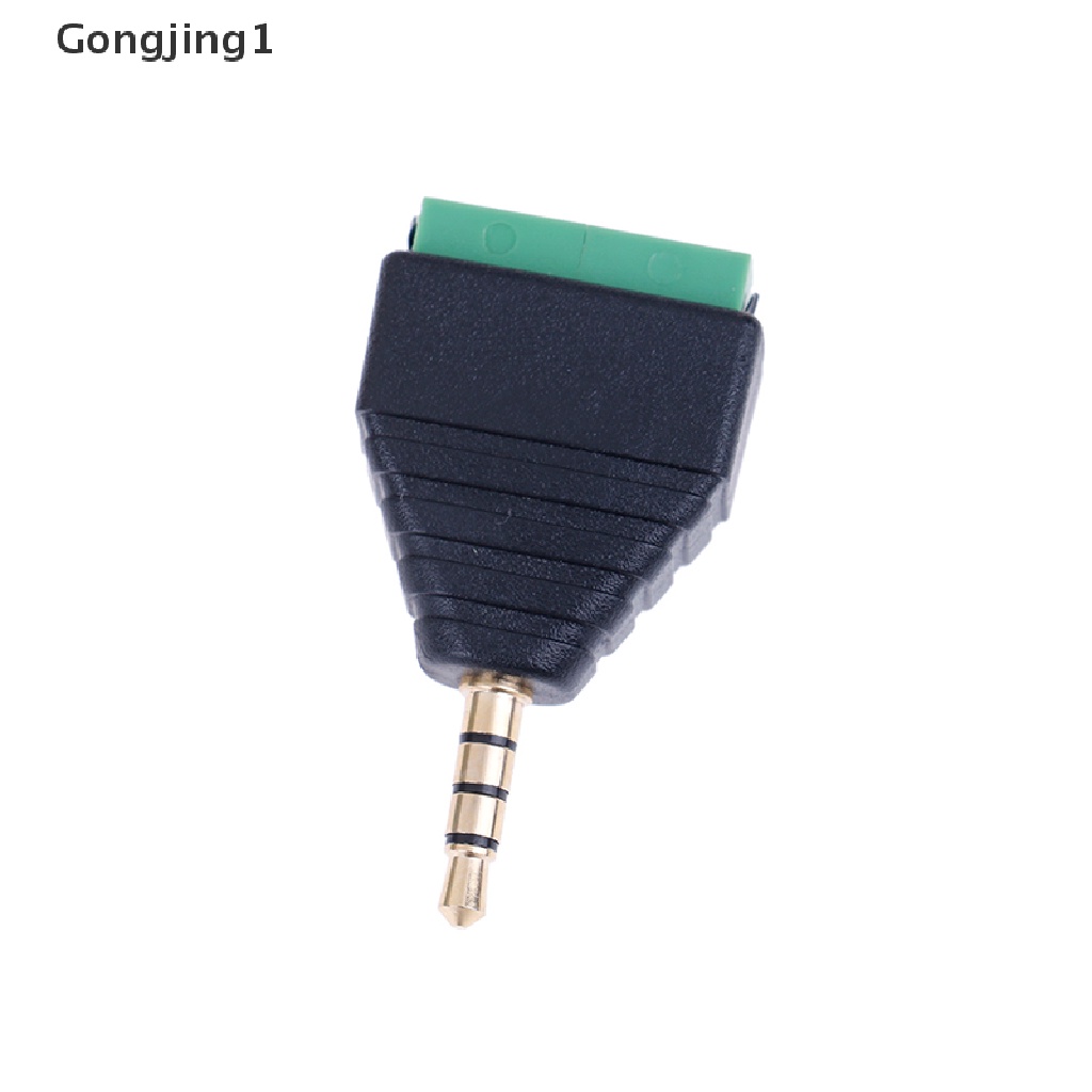 Gongjing1 Konektor Kabel Jack Audio Stereo Av 4-pole 3.5mm Male 4-pin