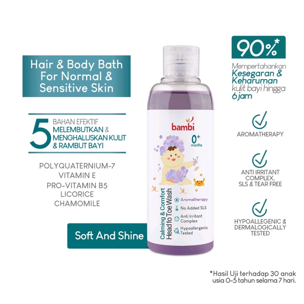 BAMBI Calming And Comfort Head To Toe Wash 200ml