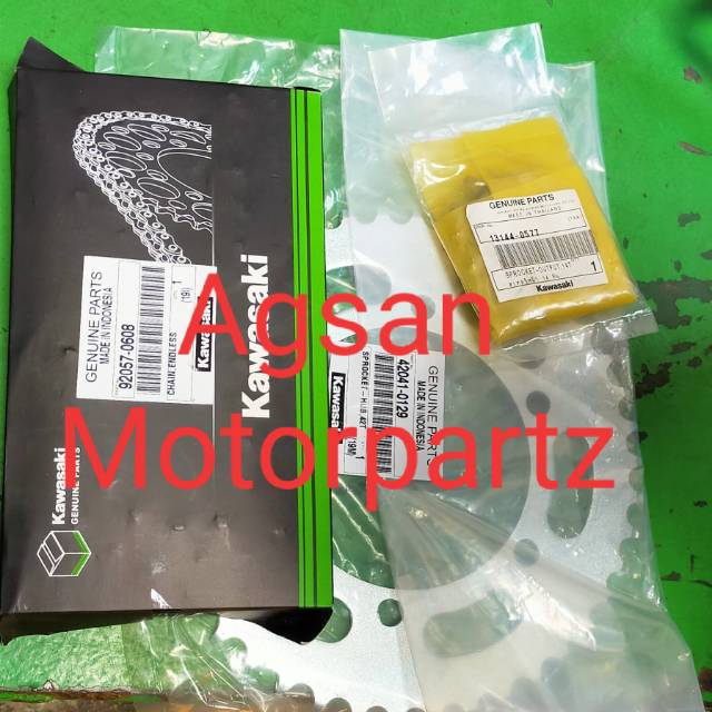 Gear set ger gir set ninja 250 rr mono z250 SL 250 SL original Kawasaki