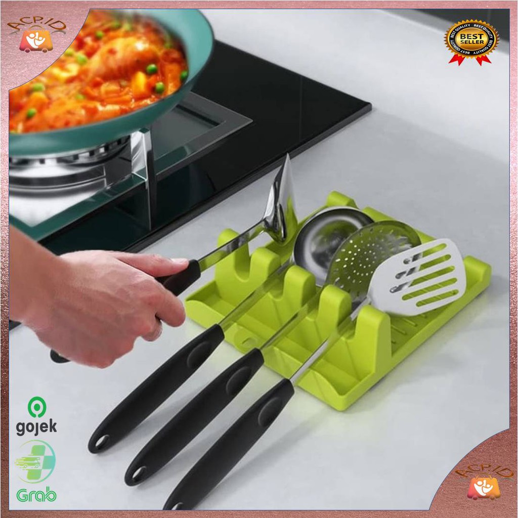 [DEASHOP] RAK DAPUR TATAKAN PANCI / TATAKAN SPATULA / TATAKAN HOLDER SUTIL SPATULA