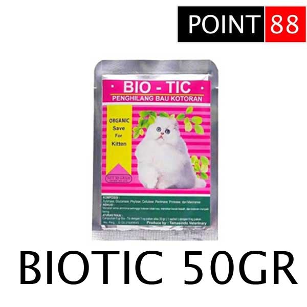 Obat BIOTIC 50gr Obat Penghilang Bau Kotoran Kucing/Anjing