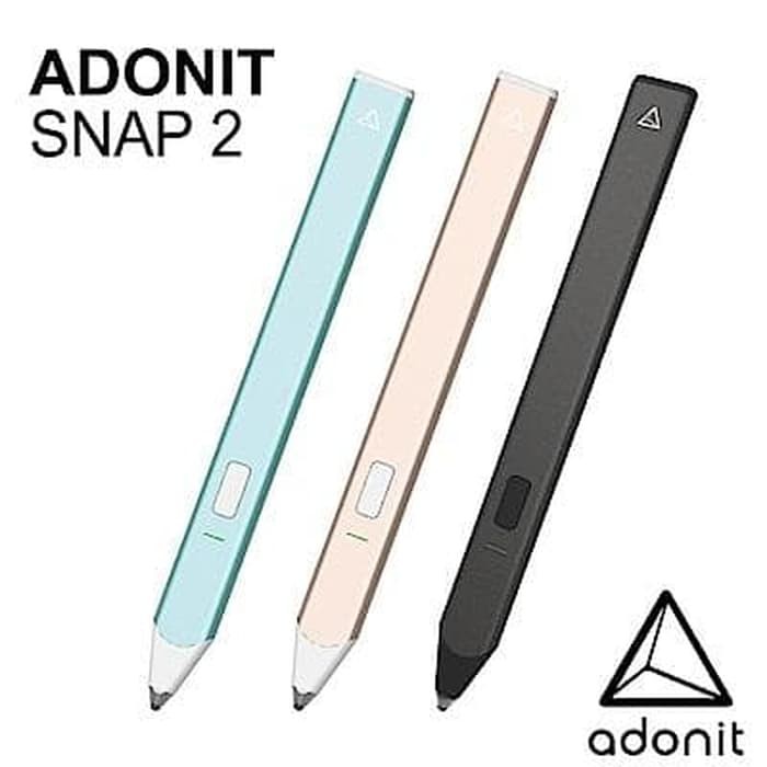 Adonit Snap 2 Fine Point Phone Stylus White Putih Black Hitam
