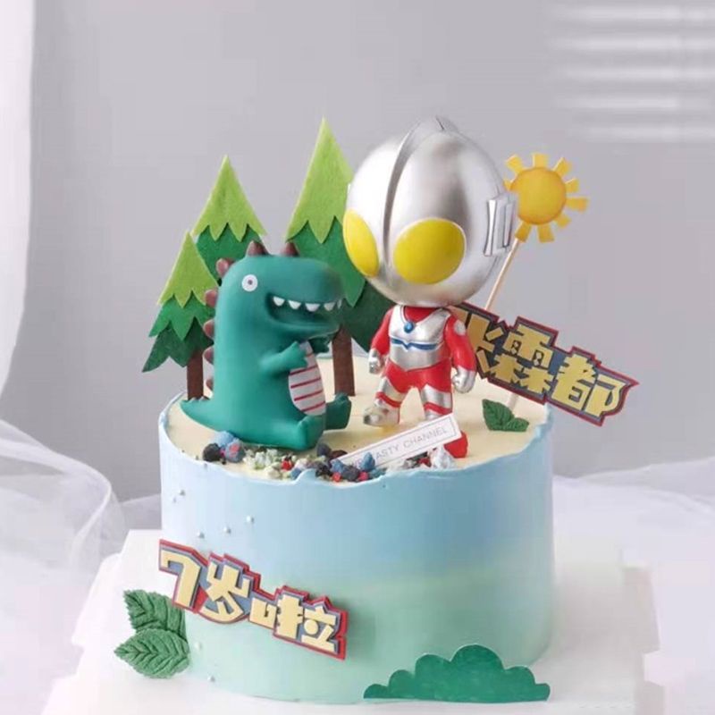 ️topper kue Dekorasi kartu kue seri dinosaurus