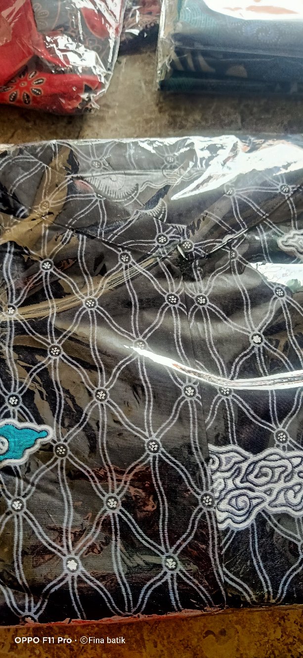 Batik Couple Keluarga Sania Ruffle Ori Ndoro Jowi Dnt Motif Mega Mendung Abu.s.m.l.xl.xxl.