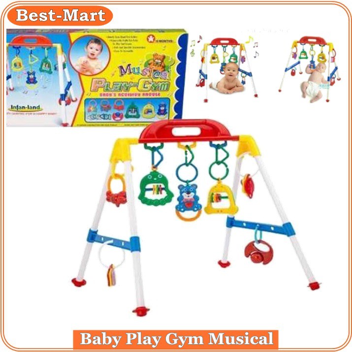 Baby musical play gym / musik mainan rattle bayi anak playgym