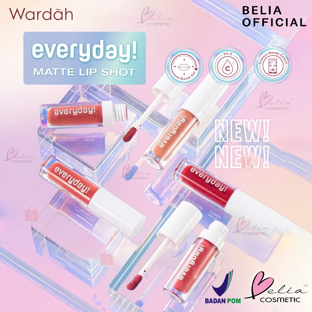 ❤ BELIA ❤ WARDAH EveryDay! Matte Lip Shot | Lip Cream | Lip Tint | Lip Stain | Quick Set | Lip Matte | BPOM