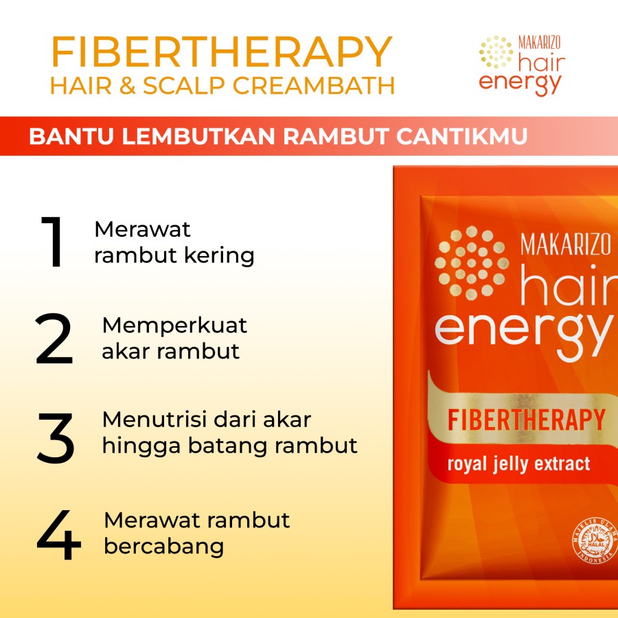 Makarizo Hair Energy Fibertherapy Hair &amp; Scalp Creambath
