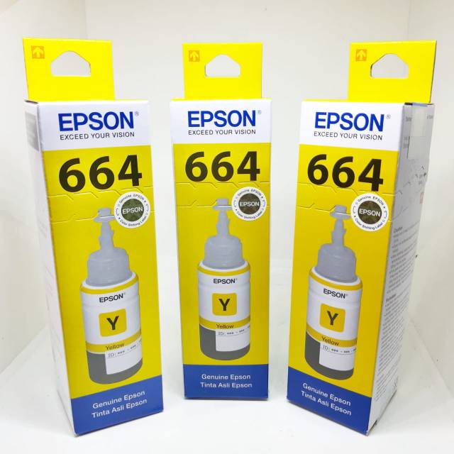 tinta Epson 664 yellow L100 L120 L200 L220 L300 L310 L365 original