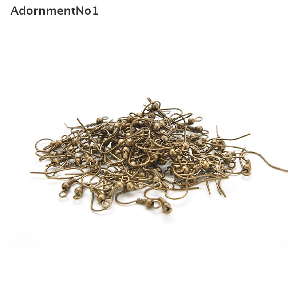 (AdornmentNo1) 100pcs / Set Kait Anting Lapis Silver Untuk Membuat Perhiasan, Ada 4 Warna