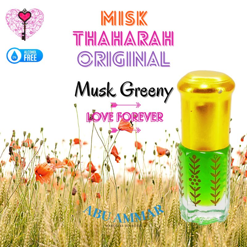 Misk Thaharah Original Premium Green Musk